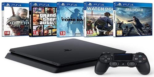 Super Plan PS4 Slim + 5 Games! - retro-games.co
