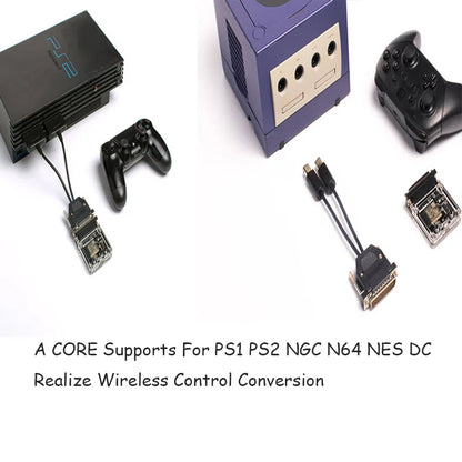 BlueRetro Core Adapter Cable  Wireless Game Controller Converter For Retro Console For PS1 PS2 NGC N64 NES SNES DC SS GEN