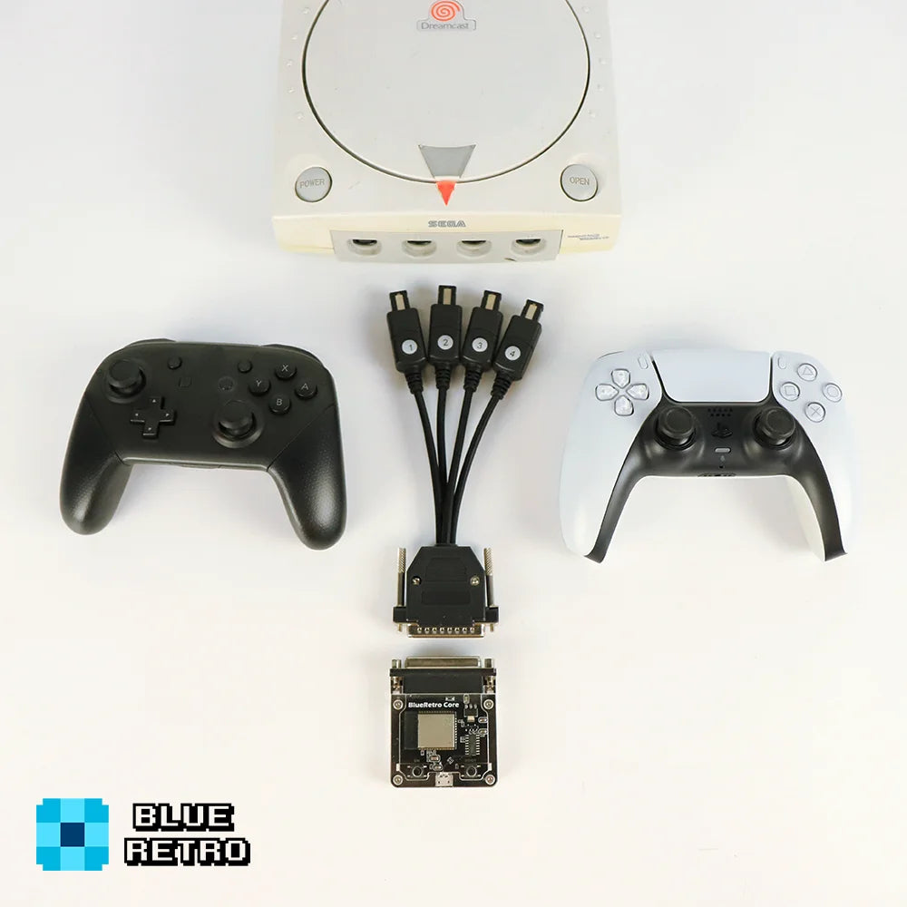 BlueRetro Core Adapter Cable  Wireless Game Controller Converter For Retro Console For PS1 PS2 NGC N64 NES SNES DC SS GEN