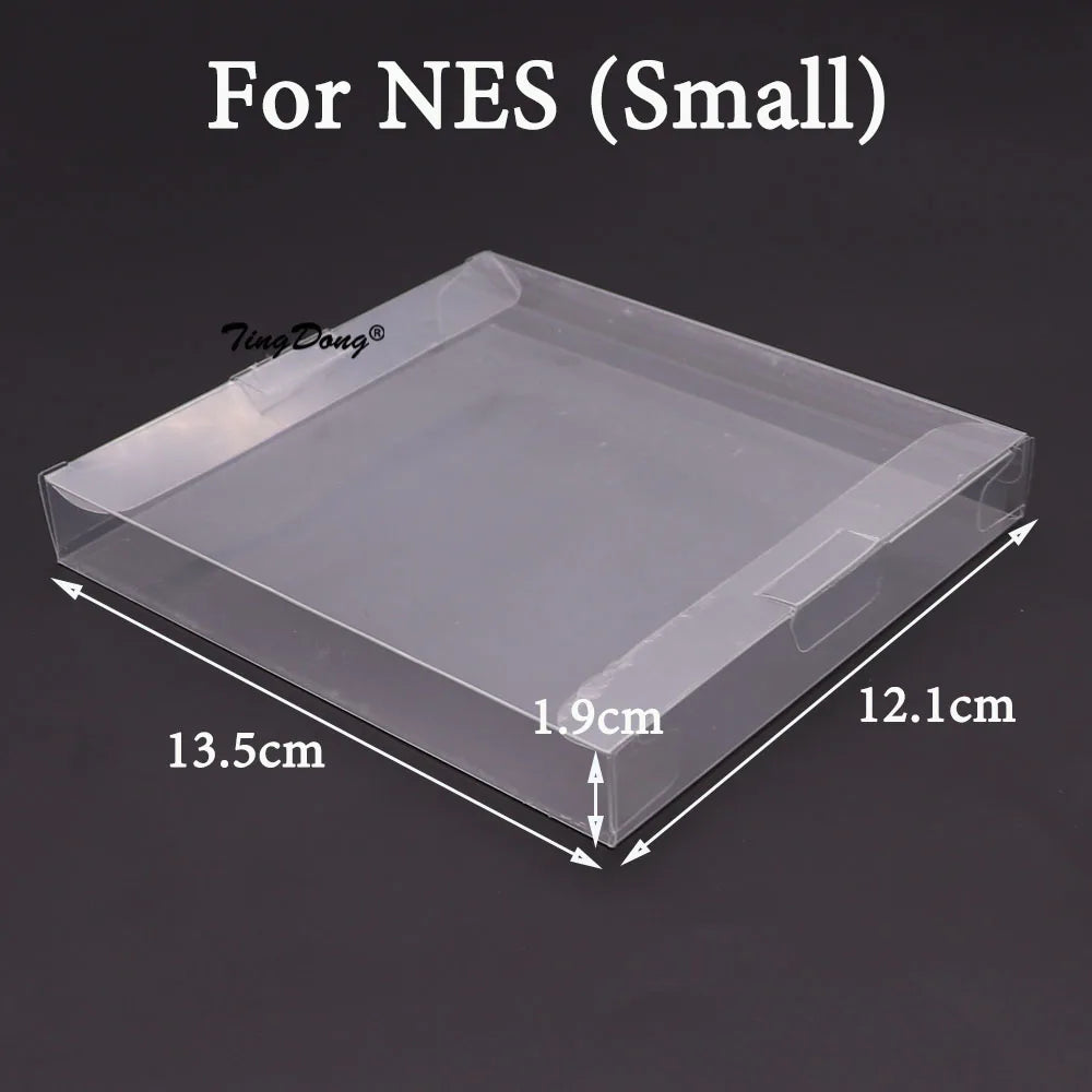 10PCS Clear Transparent Game Cartridge Box Case CIB Games Plastic PET Protector for N64 NES SNES for GB GBA GBC NGPC Switch  PS5