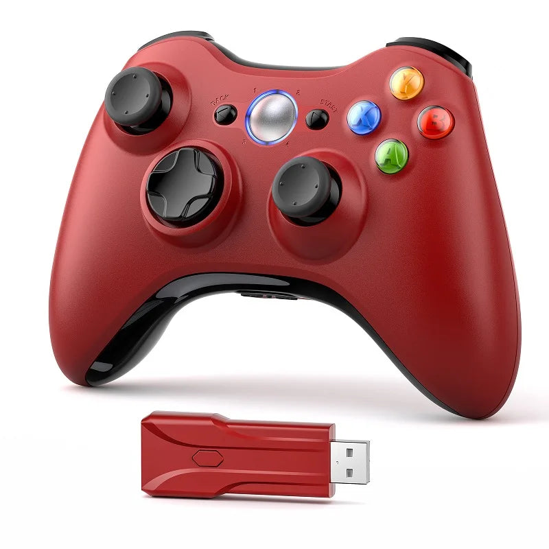 Gamepad for Xbox 360/PC 2.4G Wireless Controller W/Dual Vibration Hall Effect 6-Axis Gyro Joystick Game Remote Control Handle
