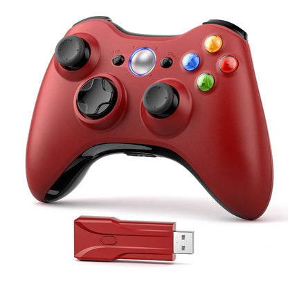 Gamepad for Xbox 360/PC 2.4G Wireless Controller W/Dual Vibration Hall Effect 6-Axis Gyro Joystick Game Remote Control Handle