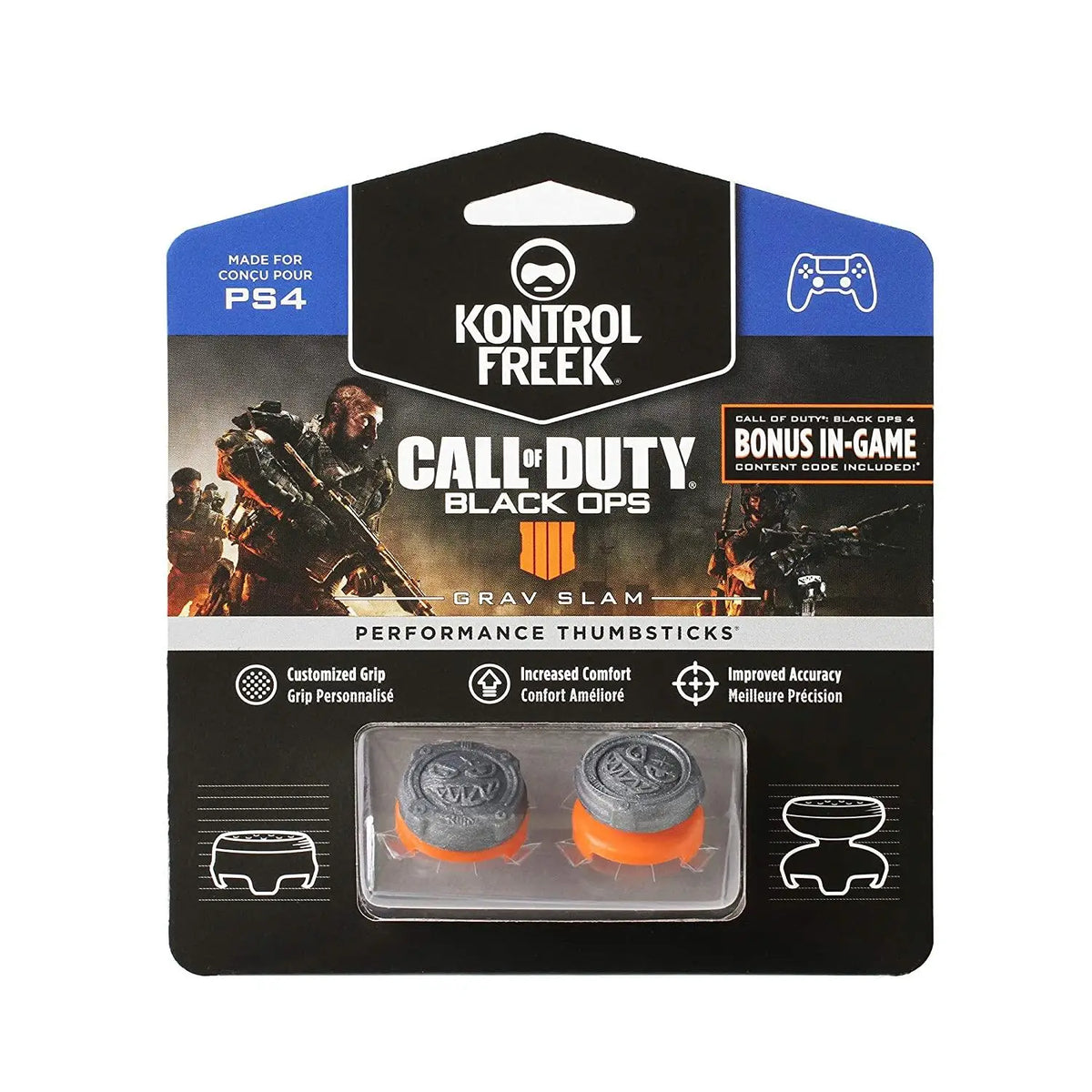 KontrolFreek FPS Freek Galaxy for PS4 High-Rise Analog Stick PS5 Controller | Performance Thumbsticks Game Joystick Silicone Cap