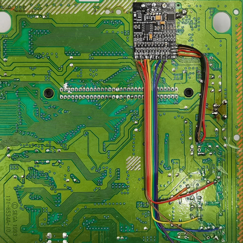 2025 Sega RGB PCB  SEGA Mega Drive  Genesis Triple Bypass  RGB THS7374  MOD  Kit for SEGA Mega Drive  Genesis Console