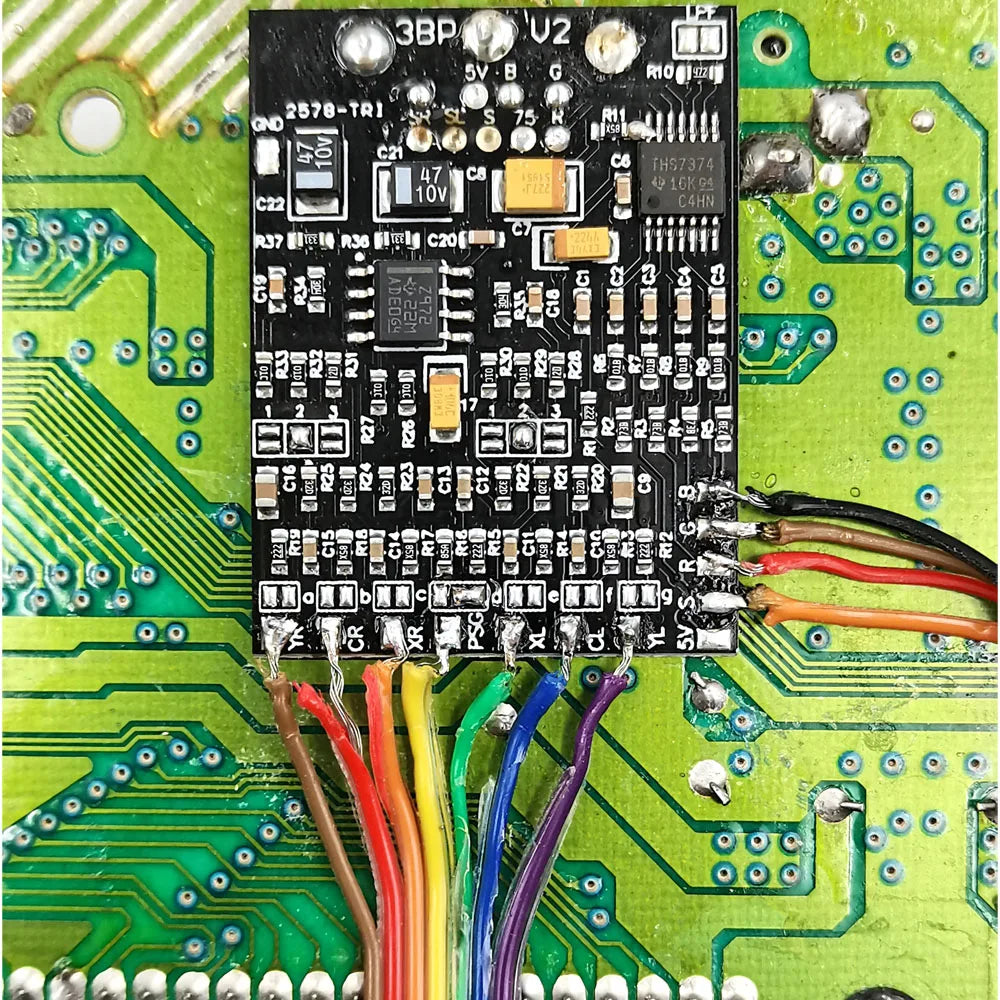 2025 Sega RGB PCB  SEGA Mega Drive  Genesis Triple Bypass  RGB THS7374  MOD  Kit for SEGA Mega Drive  Genesis Console