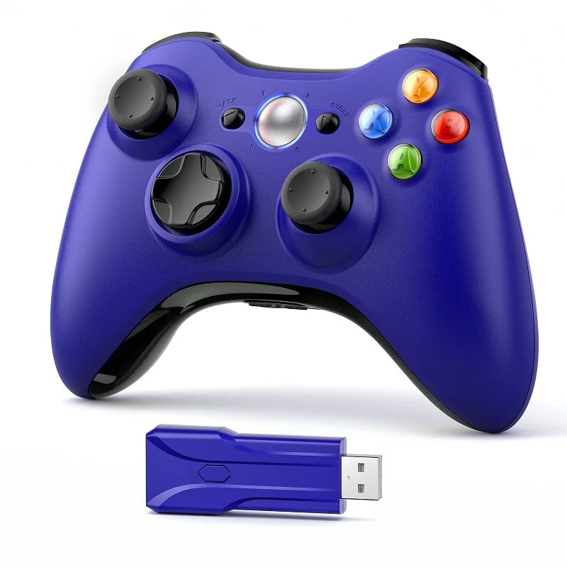 Gamepad for Xbox 360/PC 2.4G Wireless Controller W/Dual Vibration Hall Effect 6-Axis Gyro Joystick Game Remote Control Handle