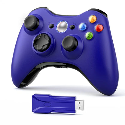 Gamepad for Xbox 360/PC 2.4G Wireless Controller W/Dual Vibration Hall Effect 6-Axis Gyro Joystick Game Remote Control Handle