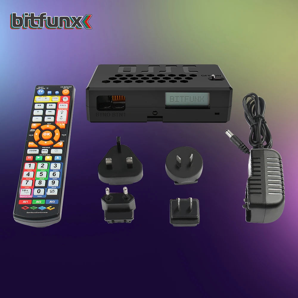 Bitfunx OSSC HW V1.8 Open Source Scan Converter HDMI Adapter for PS2 SEGA Saturn Nintendo64 Gamecube MD Retro Game Consoles