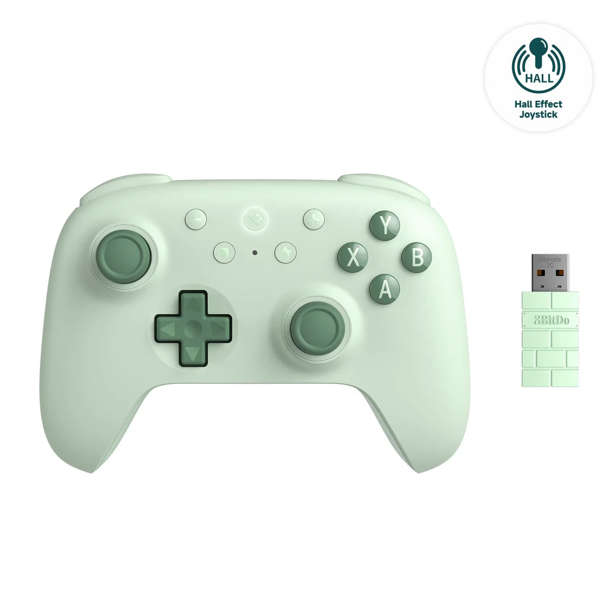 8BitDo - New Ultimate 2C Wireless 2.4G Gaming Controller with Hall Effect Joystick for PC Steam Deck Raspberry Pi Android
