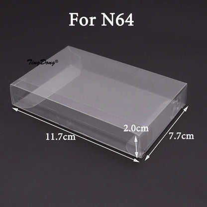 10PCS Clear Transparent Game Cartridge Box Case CIB Games Plastic PET Protector for N64 NES SNES for GB GBA GBC NGPC Switch  PS5