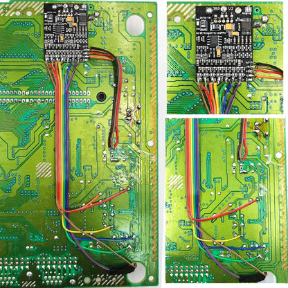 2025 Sega RGB PCB  SEGA Mega Drive  Genesis Triple Bypass  RGB THS7374  MOD  Kit for SEGA Mega Drive  Genesis Console