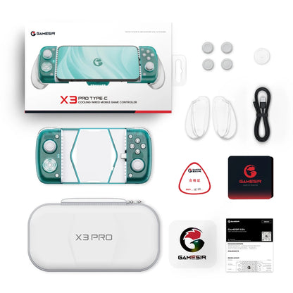 GameSir X3 Pro Gamepad Mobile Phone Controller with Cooling Fan for Cloud Gaming Xbox Game Pass, STADIA, xCloud, GeForce Now