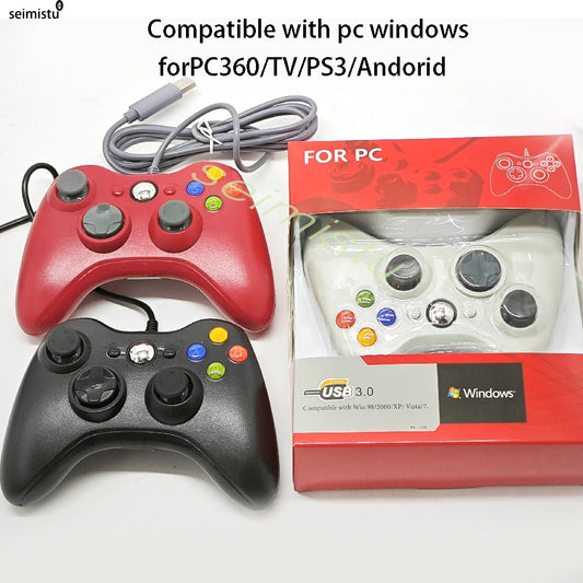USB Wired Game Controller For PC Xbox360 Console Joypad For Win 7/8/10 PC Joystick Controle Mando Gamepad For Xbox 360