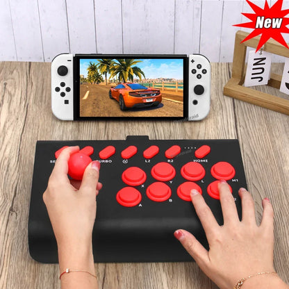 Y02 Arcade Joystick Rocker For PS4/Xbox One/Switch OLED/Androd/iOS Wired Wireless Street Fighter Control w Macro/Turbo Function