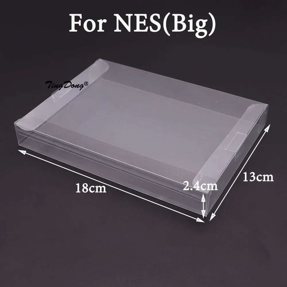10PCS Clear Transparent Game Cartridge Box Case CIB Games Plastic PET Protector for N64 NES SNES for GB GBA GBC NGPC Switch  PS5