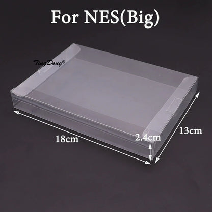 10PCS Clear Transparent Game Cartridge Box Case CIB Games Plastic PET Protector for N64 NES SNES for GB GBA GBC NGPC Switch  PS5